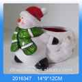 Promotional christmas present ceramic flower pot